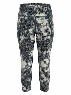 THE NORTH FACE Urban Navy White On The Go Capri Cropped Compression Leggings S